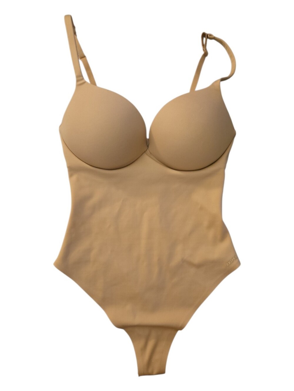 NWT SKIMS Ultimate Body Push Up Thong Bodysuit Nude Clay XS